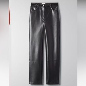 Aritzia wilfred leather pants